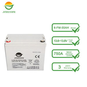 Jingsun bán chạy nhất 12v50ah chu kỳ sâu Gel tấm pin khô năng lượng mặt trời Gel pin 12V <span class=keywords><strong>200AH</strong></span> <span class=keywords><strong>2</strong></span> <span class=keywords><strong>V</strong></span> 3000ah <span class=keywords><strong>2</strong></span> Volt Gel pin năng lượng mặt trời - Product Image 2