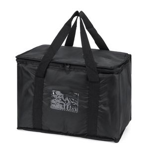 Manufacturer Customization Black Waterproof Travel Cooler Bag Canvas Takeaway Insulation Bag - Product Image 1