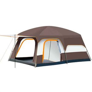 Tente familiale imperméable à double couche pour le camping en plein air, robuste, 2 chambres, 1 salon, 4-6-8-12 personnes - Product Image 4