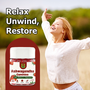 OEM Private Label Ashwagandha <b>Gummies</b> Dietary Supplement with Ashwagandha Root Extract Promote Sleep Quality <b>Gummies</b> - Product Image 2