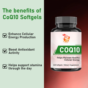 Gélules de CoQ10 directement de l'usine, pour une endurance et une vitalité naturelle durables toute la journée, 200 mg de CoQ10 par 2 gélules, gélules antioxydantes - Product Image 2