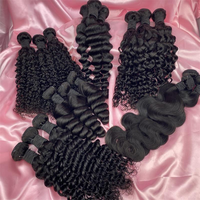 Extensions de cheveux Jerry Curl personnalisables |   Extensions de cheveux humains vierges Remy à 100 %, disponibles en plusieurs tailles et types de boucles