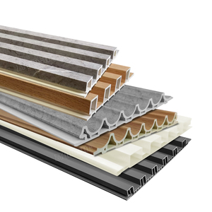 Panel de Pared Laminado de Espuma de PVC Personalizado, Panel de Pared con Ranuras de Plástico que Imita la <span class=keywords><strong>Madera</strong></span> y el Mármol - Product Image 1