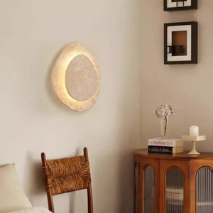 Lampe murale en pierre Huangdong 260x320mm, lumière LED, chambre à coucher, salon, design minimaliste - Product Image 3