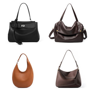 Sac à main de luxe pour femmes, en cuir véritable, souple, durable, grand format, polyvalent, simple, de haute qualité, vintage et chic - Product Image 2