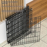 Cage pliable en acier pour chiens, poulets, lapins et canards - Enclos pour animaux de compagnie de style européen, sûr pour l'intérieur et l'extérieur