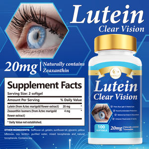 DUOZI Lutéine haute puissance 20 mg en gélules molles avec zéaxanthine pour la protection contre la lumière bleue, le soulagement de la fatigue oculaire et une vision claire, 100 gélules molles - Product Image 3