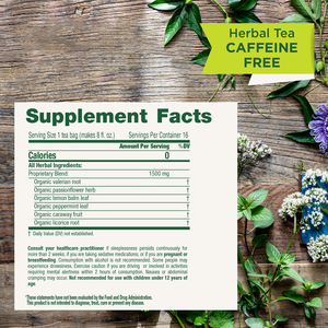 Tè alle Erbe Rilassante alla Valeriana OEM/ODM Integratore Alimentare per un Sonno Tranquillo per Adulti - Product Image 5