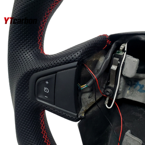 YTcarbon per Zoe <span class=keywords><strong>Twizy</strong></span> Thalia Talisman Megane Laguna Kangoo Clio Fluence, Parti Auto Personalizzate, Volante in Vera Fibra di Carbonio - Product Image 4