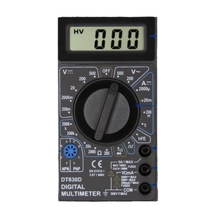 OKY0401 มัลติมิเตอร์แบบดิจิตอล DT830B ขนาดพกพา พร้อมสายทดสอบและคู่มือการใช้งาน - Product Image 5