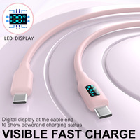 Cable de Carga Rápida Tipo-C PD 3.0 de 100W con Conductor de Cobre Puro y Revestimiento de Gel de Silicona para Teléfonos Inteligentes y Tabletas