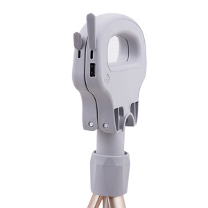 Bastón multifuncional de aleación de aluminio ligero con punta de goma para apoyo en senderismo para personas mayores - Product Image 1