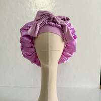 Nouveau Bandeau en Satin Élastique Coloré Grande Taille pour Cheveux Longs, Utilisation Sommeil et Spa, Intérieur, Logo Personnalisé