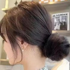 Compre Hair Crunch con Pang Hair Brush Bandas de brillo marrón multiusos para peinar - Product Image 1
