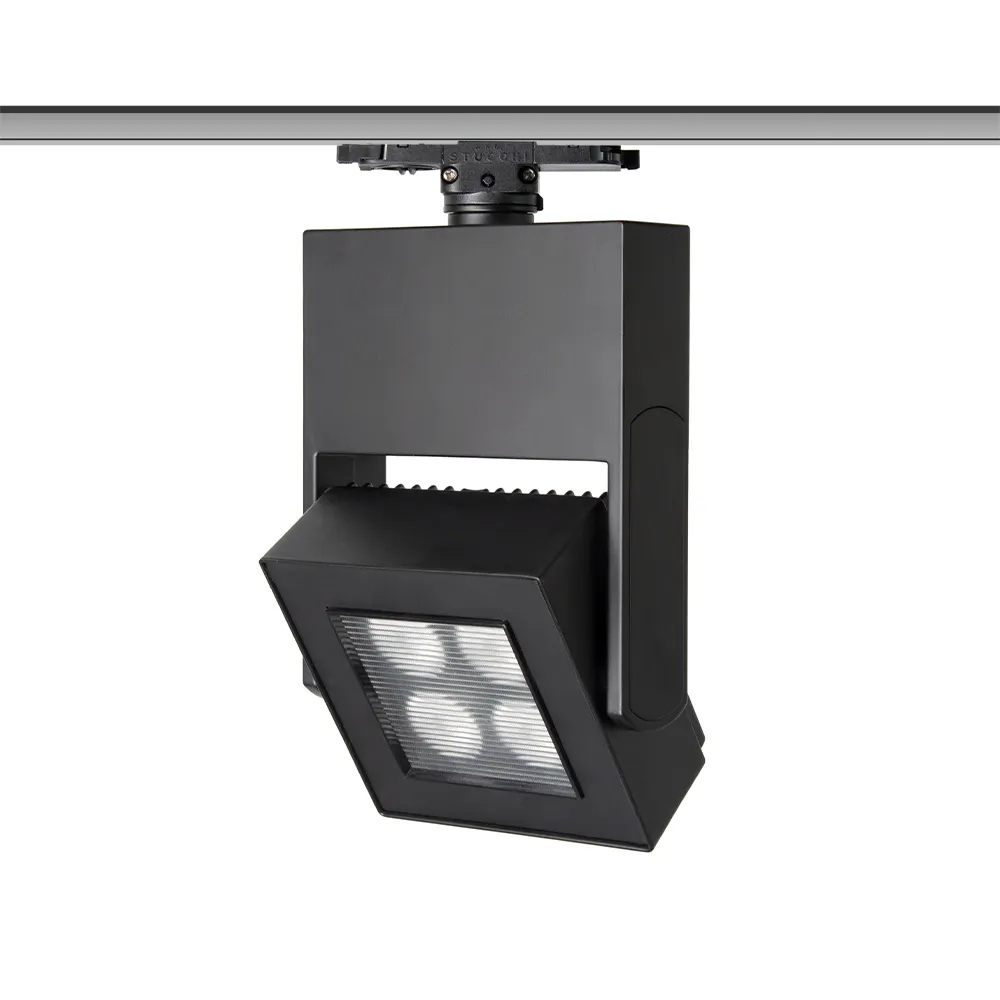 Refletor de faixa LED quadrado para galeria de arte, sem cintilação, com distribuição de luz, 40W, desenho mais recente