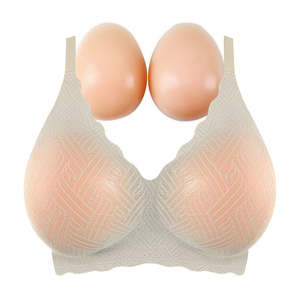 Fausse poitrine en silicone OEM/ODM, sous-vêtements, petite poitrine, grand coussin de poitrine, <span class=keywords><strong>soutien</strong></span>-<span class=keywords><strong>gorge</strong></span> push-up en dentelle sans fil pour femmes, sans couture et confortable - Product Image 1