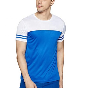 เสื้อยืดผู้ชายคอโอ แขนสั้น ทรงปกติ แต่งขอบตัดสี สไตล์ลำลอง รับสกรีนโลโก้ เสื้อยืดผู้ชายคุณภาพสูงจากซัพพลายเออร์ - Product Image 4