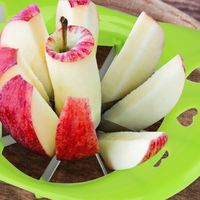 Keukengadget Plastic Roestvrijstalen 8-Messen Peer Aardappel Snijden Splitter Appelschiller Snijmachine Handmatige Fruitschiller Machine