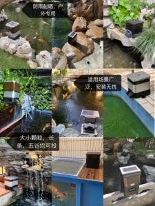 EVNICE EV810B açık Koi balık gölet büyük akvaryum otomatik çevre dostu Metal balık besleyici zamanlanmış pil operasyon ile 10L - Product Image 4