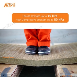 Isoking phong cách thiết kế hiện đại đá len tấm cho nhà máy điện nồi hơi cách nhiệt mái ống xả hấp thụ âm thanh - Product Image 6