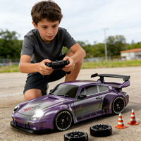 Voiture de sport RC WGNRC Y8827 à l'échelle 1/24, voiture de course RC à l'échelle réelle 2,4G, voiture de course RC à grande vitesse 20 km/h, voiture de course RC à drift