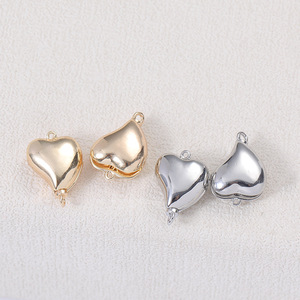 Accessori Zhongxing Versione Luminosa, Chiusura <span class=keywords><strong>a</strong></span> Forma di Cuore per Bracciali e Collane Fai-da-Te, con Terminale Piatto - Product Image 4