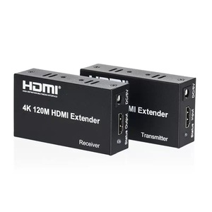 Receptor transmisor de vídeo extensor <span class=keywords><strong>HDMI</strong></span> 4K de 120m a través de un solo Cable <span class=keywords><strong>Ethernet</strong></span> Cat5e/6 para cámara, portátil, PC a Monitor de TV - Product Image 3