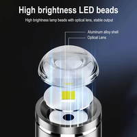 Mini Linterna LED con Conector Tipo C DOONJIEY, Llavero con Luz Portátil de 2.5cm para Camping, Senderismo, Viajes, Bancos de Energía para Teléfonos