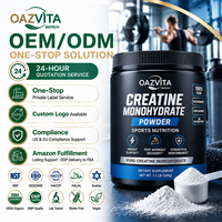 OAZVITA OEM Créatine Monohydrate en Poudre, Complément Énergétique pour le Sport et la Fitness, Favorise la Récupération Post-Entraînement, Créatine Monohydrate
