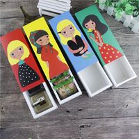 Boîte d'emballage pliable pour cookies, boîte d'emballage pour macarons, gâteau doux, 17.5x6x4.9cm, 10 pièces