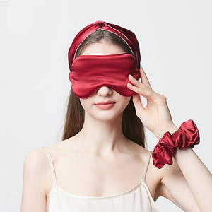 Set Masker Mata dan sarung bantal hadiah tidur mewah aksesoris Masker Mata sutra murbei 100% - Product Image 4