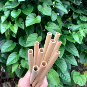 Pailles en bambou écologiques artisanales bio pour boissons, lot en vrac pour bubble tea avec logo gravé au laser, fabriqué au Vietnam - Product Image 1