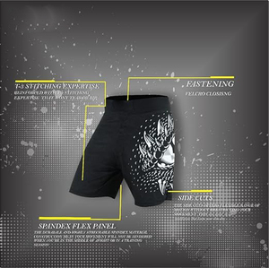 ชุดกางเกงรัดรูป MMA คุณภาพสูง สวมใส่สบายสำหรับผู้ชาย ป้องกันรังสียูวี UPF50 พิมพ์ลายแบบ Heat-Transfer แบรนด์สั่งทำได้ ตัวอย่างสินค้าพร้อมส่งภายใน 7 วัน - Product Image 4