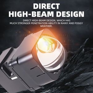 ไฟหน้ารถยนต์ M5-1 แบบ LED อัตโนมัติ ขนาด 1.5 นิ้ว โมดูลเมทริกซ์ โปรเจคเตอร์เลนส์แบบ Bi-LED แสงสูง-ต่ำ ดีไซน์แสงสูงแบบตรง - Product Image 4