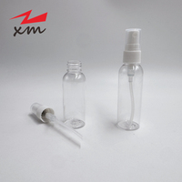 Flacon pulvérisateur PET 50ml 60ml avec pompe, flacon pulvérisateur d'huile en plastique à brume fine, flacon cosmétique pour soins corporels, nettoyant en vrac, flacon désinfectant pour les mains 100ml