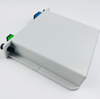Divisor de fibra óptica de 1-2 PLC para redes interiores/exteriores (3G/4G/WiFi/pon/FTTH/CATV) Equipo de fibra óptica de caja de distribución FC SC