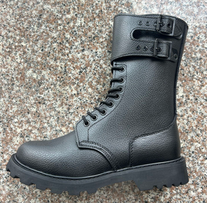 Bottes en cuir PU camouflage bleu jungle DF24 0624, imperméables, pour toutes les saisons, chaussures tactiques pour hommes, personnalisables. - Product Image 5