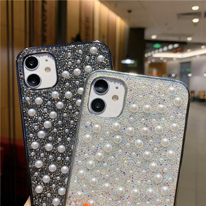 Nouvelle Mode diamant 3d texture perle de paillettes étui De Protection pour <span class=keywords><strong>Téléphone</strong></span> Portable Cass Pour Iphone 11 pro max - Product Image 5