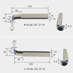 Yw2 Yt15 Tùy Chỉnh OEM Internak Công Cụ Chuyển Hợp Kim Cứng Hàn Công Cụ Tiện Với C116 Bình Thường Tay Mặt Đất Tungsten Carbide - Product Image 6