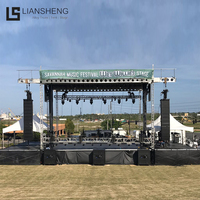 Estructura de Escenario de Aluminio para Eventos al Aire Libre, Diseño de Plataforma Elevada con Techo