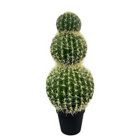 Plante artificielle en plastique réaliste, cactus artificiel sans entretien pour la décoration intérieure et extérieure, maison, bureau