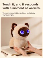 Jouets Robot Compagnon, Poupée Compagnon pour Enfants, Éducatif, Apprentissage, Contes, Apaisant, Aide au Sommeil, Jeu à Domicile, Peluche IA