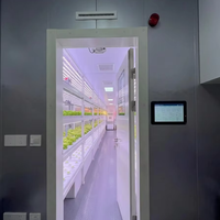 Serre de culture verticale hydroponique automatique Seedafarm à commande PLC, avec pompe, pour l'agriculture en conteneur de 40 pieds
