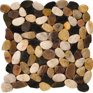 <span class=keywords><strong>Tapis</strong></span> <span class=keywords><strong>de</strong></span> <span class=keywords><strong>massage</strong></span> en galets lisses polis, imperméable, antidérapant, pour la réflexologie, pour la maison et la salle <span class=keywords><strong>de</strong></span> bain - Product Image 1