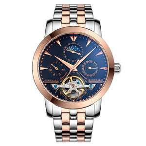 Men's watch multi-functional stainless steel <b>wristwatch</b> starry sky dial luminous <b>waterproof</b> business men's watch - Product Image 3