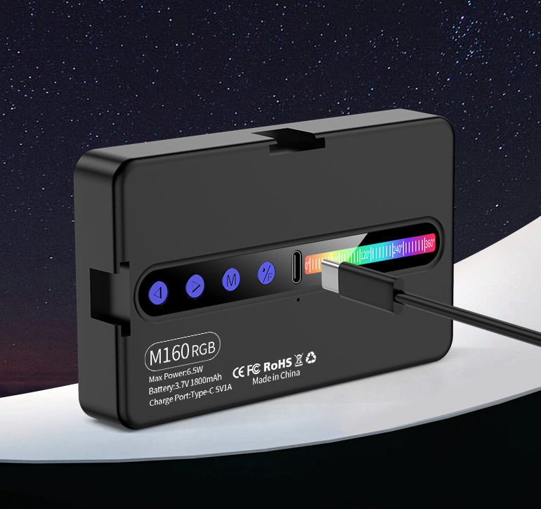 Suitable for Mobile Phones Cameras and Computers RGB Fill Light Live Streaming Usage