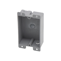 Linsheng Américain 8 Cu. Dans. Boîte peu profonde One-Gang Old Work avec oreilles de montage 1-1/4 "D X 2-3/8" W X 3-5/8 "L