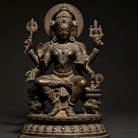 Statue en bronze d'Ardhanarishvara, taille réelle, pour extérieur, vente en gros d'usine