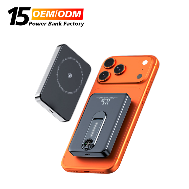 Custom Logo Hot Selling Mini Slim Ultra Thin 10000mAh 15W 20W Magnetic Wireless Charging Type-C Power Bank