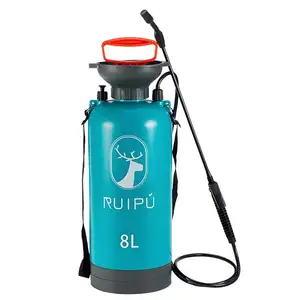 Pulvérisateur portatif de jardin de pression de pompe 1.32 gallons/5L pulvérisateur portatif de pelouse et de jardin avec la valve de dégagement de pression/rotatif